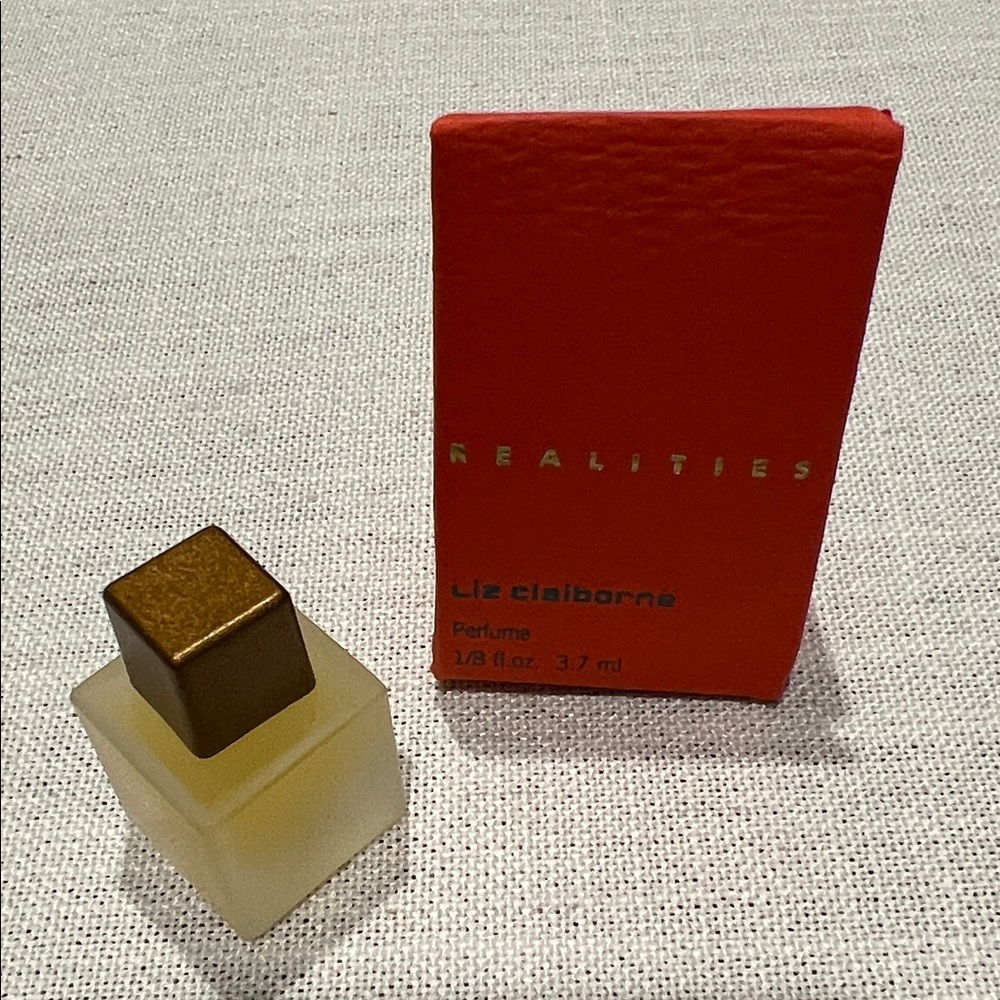 Liz Claiborne Realities Perfume with Gold Cap and Red Box